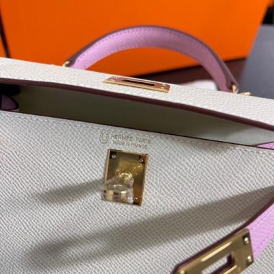 wholesale quality hermes kelly mini ii epson phw bicolor craie match mauve sylvestre